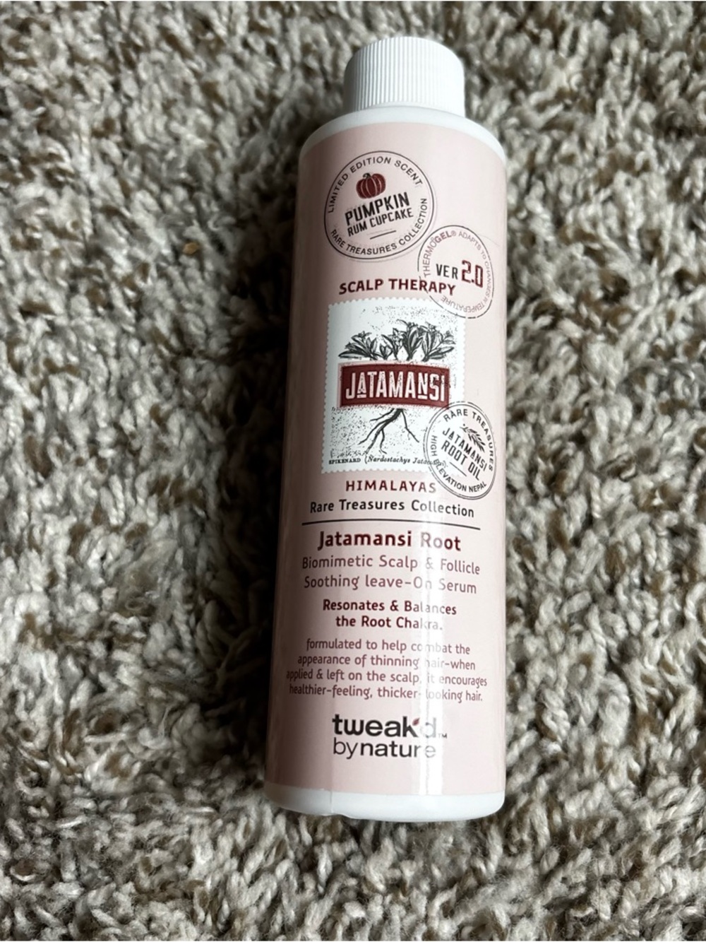 Jatamansi Root Scalp Therapy Serum - Pink Bottle tweaked pumpkin sealed new